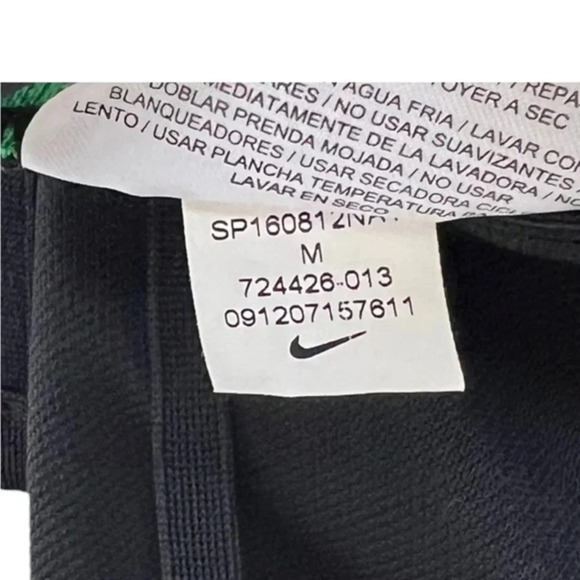 Nike Dri Fit‎ Training Running Shorts Black Neon Green Logo Women’s Size Medium‌ - Picture 5 of 5